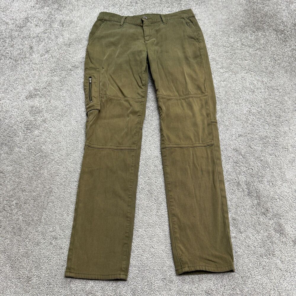 AG Adriano Goldschmied The Wyatt Utilitarian Skinny Cargo Pants Women 25 Green